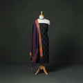 Pochampally Ikat Cotton Unstitched Dress Material: Kurta with Dupatta 04