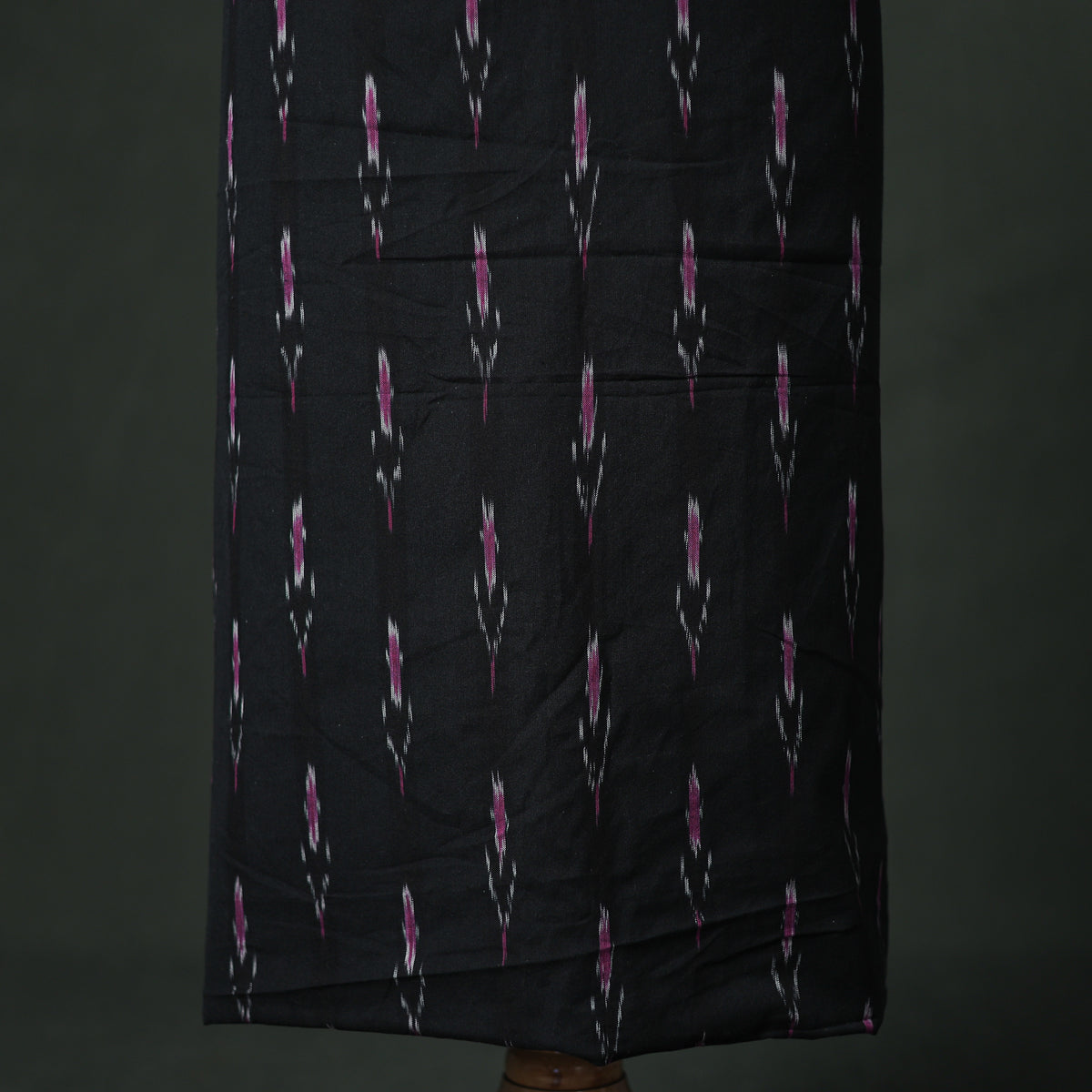 Pochampally Ikat Cotton Unstitched Dress Material: Kurta with Dupatta 04