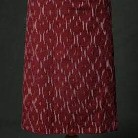 Pochampally Ikat Cotton Unstitched Dress Material: Kurta with Dupatta 05