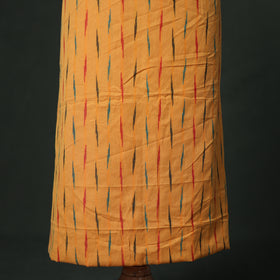 Pochampally Ikat Cotton Unstitched Dress Material: Kurta with Dupatta 06