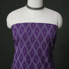 Pochampally Ikat Cotton Unstitched Dress Material: Kurta with Dupatta 07