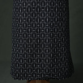 Pochampally Ikat Cotton Unstitched Dress Material: Kurta with Dupatta 08