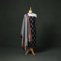 Pochampally Ikat Cotton Unstitched Dress Material: Kurta with Dupatta 09