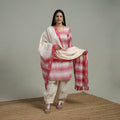 Pochampally Ikat Cotton Suit Set with Dupatta for women 02