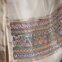 Madhubani painted Dupatta
