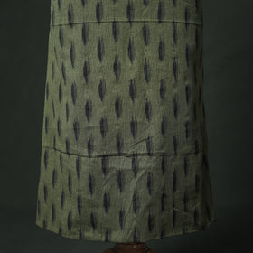 Pochampally Ikat Cotton Unstitched Dress Material: Kurta with Dupatta 10
