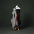 Pochampally Ikat Cotton Unstitched Dress Material: Kurta with Dupatta 11