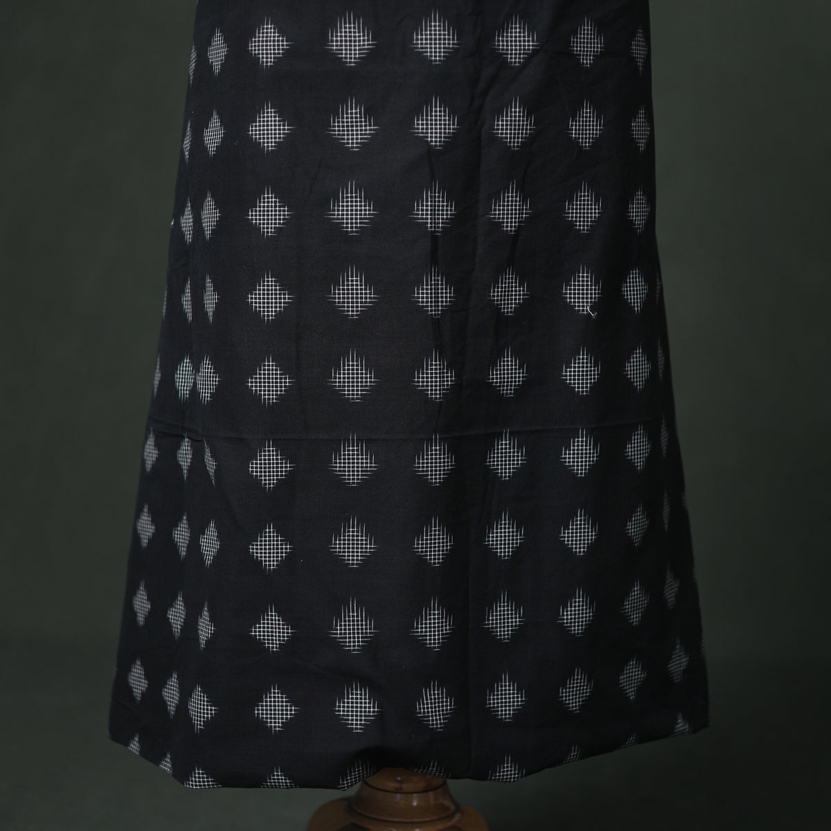 Pochampally Ikat Cotton Unstitched Dress Material: Kurta with Dupatta 11