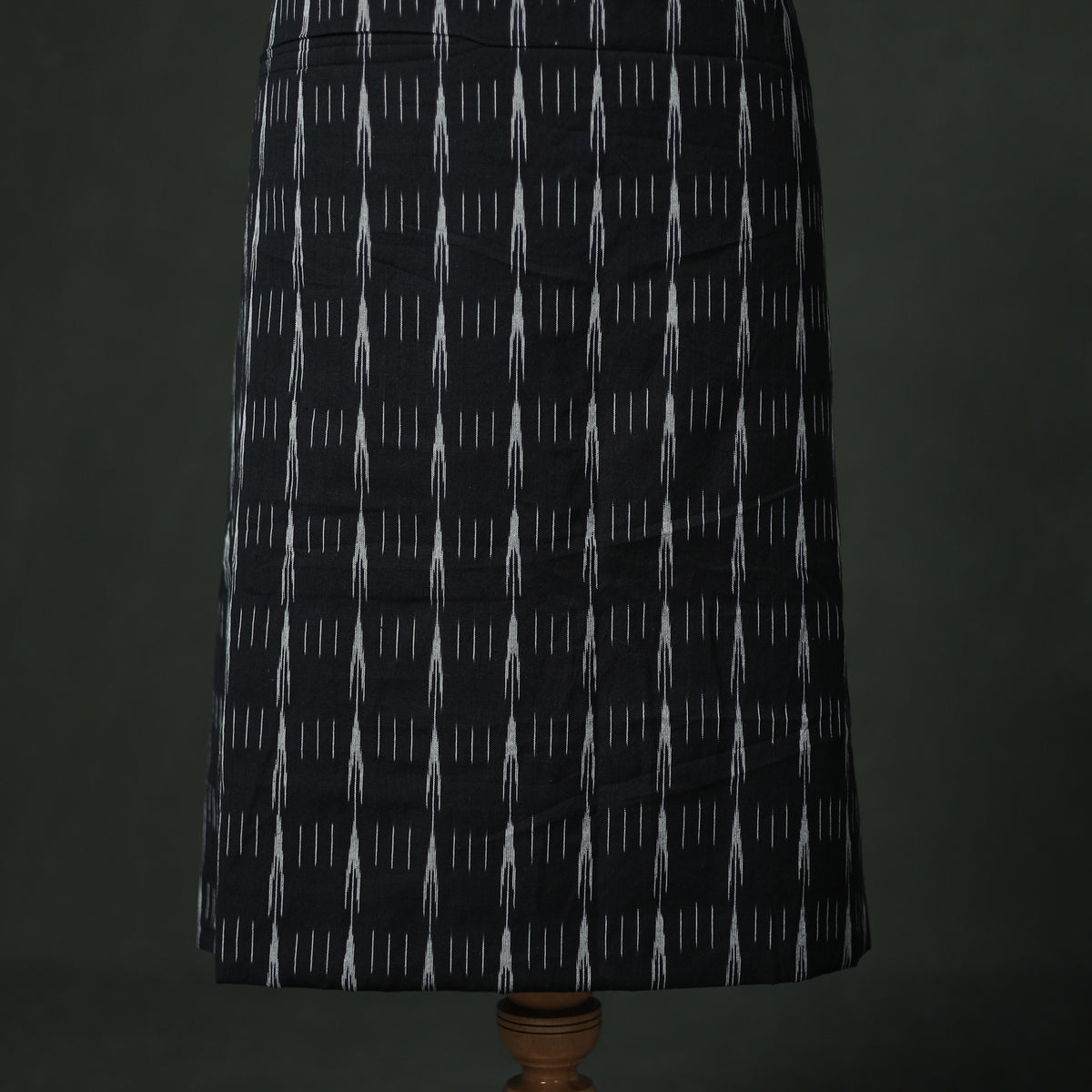 Pochampally Ikat Cotton Unstitched Dress Material: Kurta with Dupatta 12