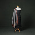 Pochampally Ikat Cotton Unstitched Dress Material: Kurta with Dupatta 13