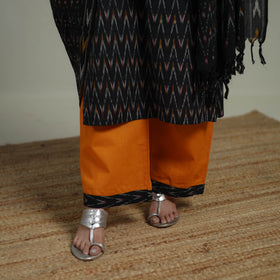 Pochampally Ikat Cotton Suit Set with Dupatta for women 14