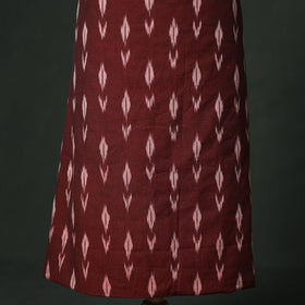 Pochampally Ikat Cotton Unstitched Dress Material: Kurta with Dupatta 14
