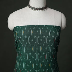 Pochampally Ikat Cotton Unstitched Dress Material: Kurta with Dupatta 15
