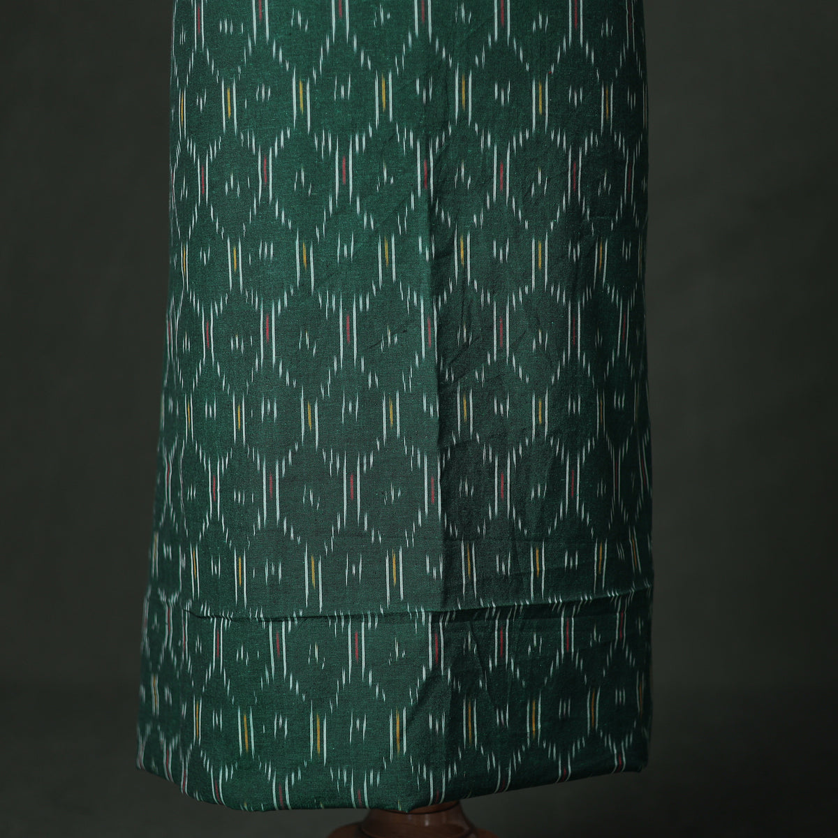 Pochampally Ikat Cotton Unstitched Dress Material: Kurta with Dupatta 15
