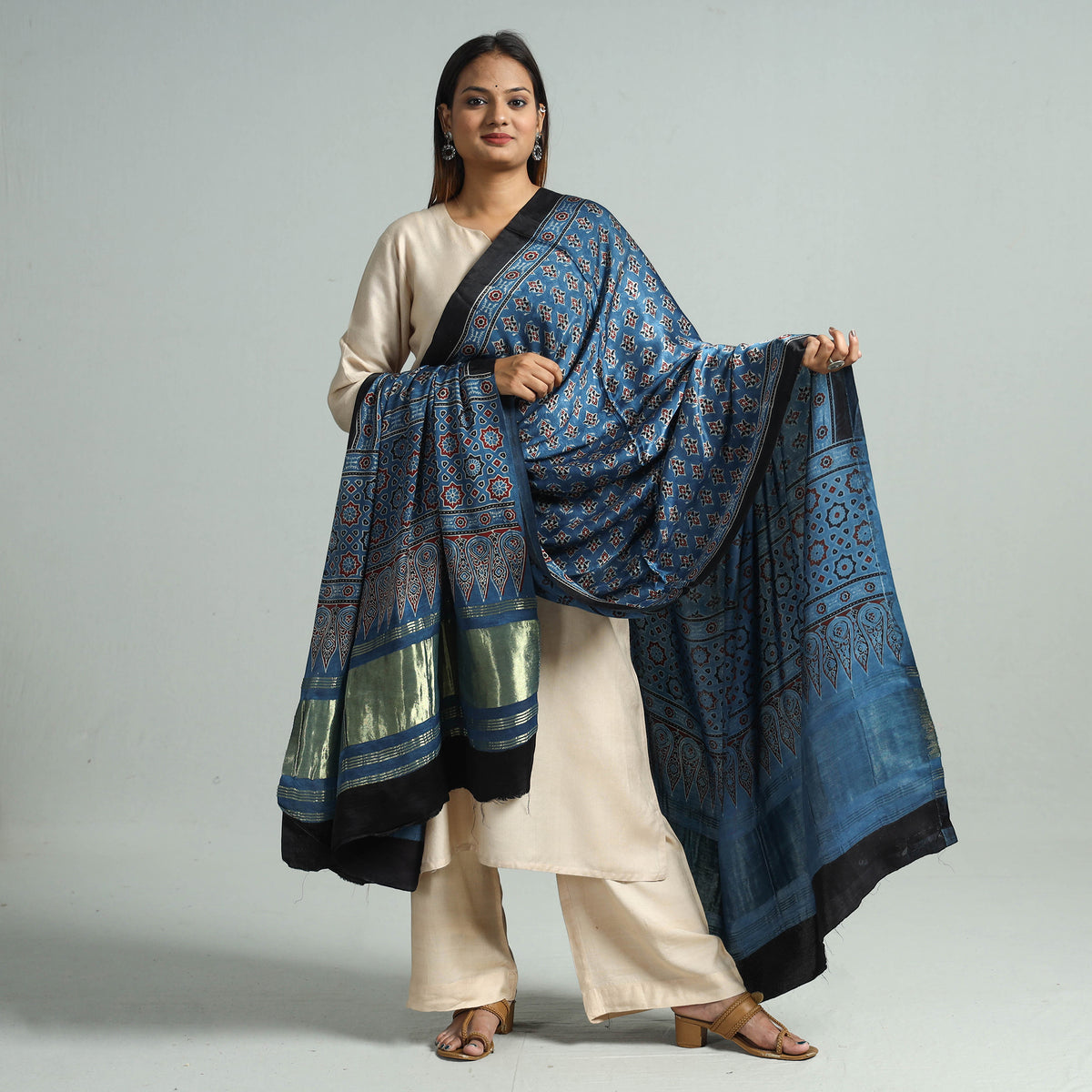 Ajrakh Dupatta