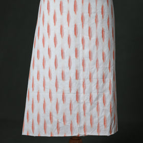 Pochampally Ikat Cotton Unstitched Dress Material: Kurta & Dupatta with Jewellery 17