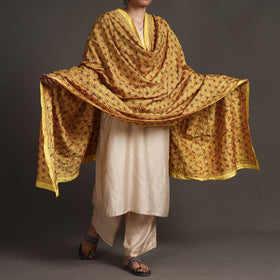 Kantha Embroidery Silk Dupatta 