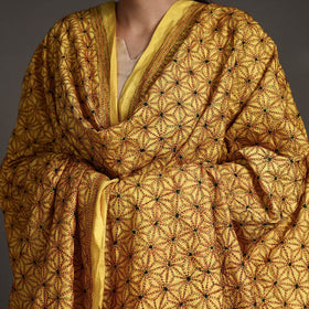Kantha Embroidery Silk Dupatta 