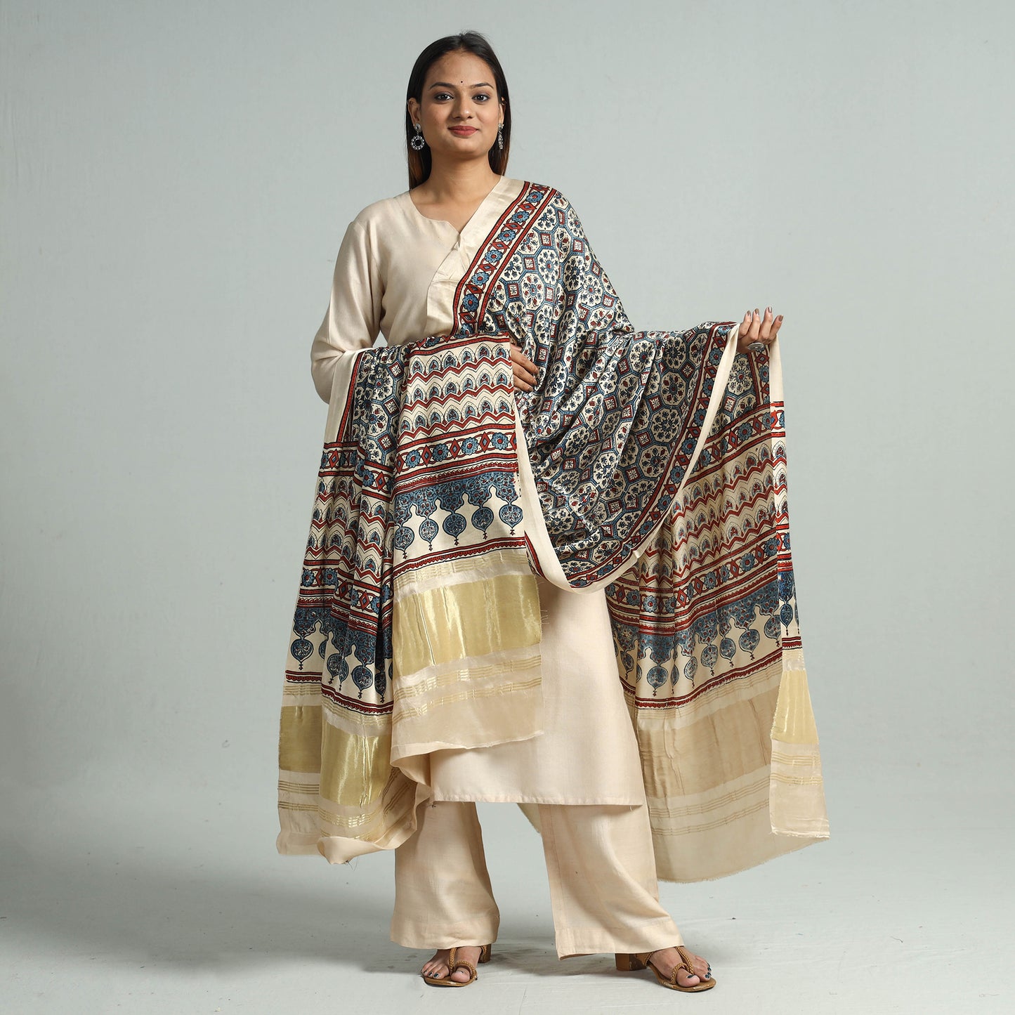 Ajrakh Dupatta