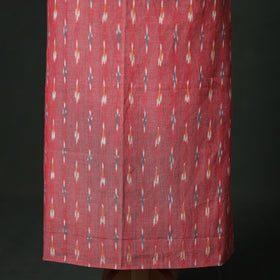 Pochampally Ikat Cotton Unstitched Dress Material: Kurta & Dupatta with Jewellery 22