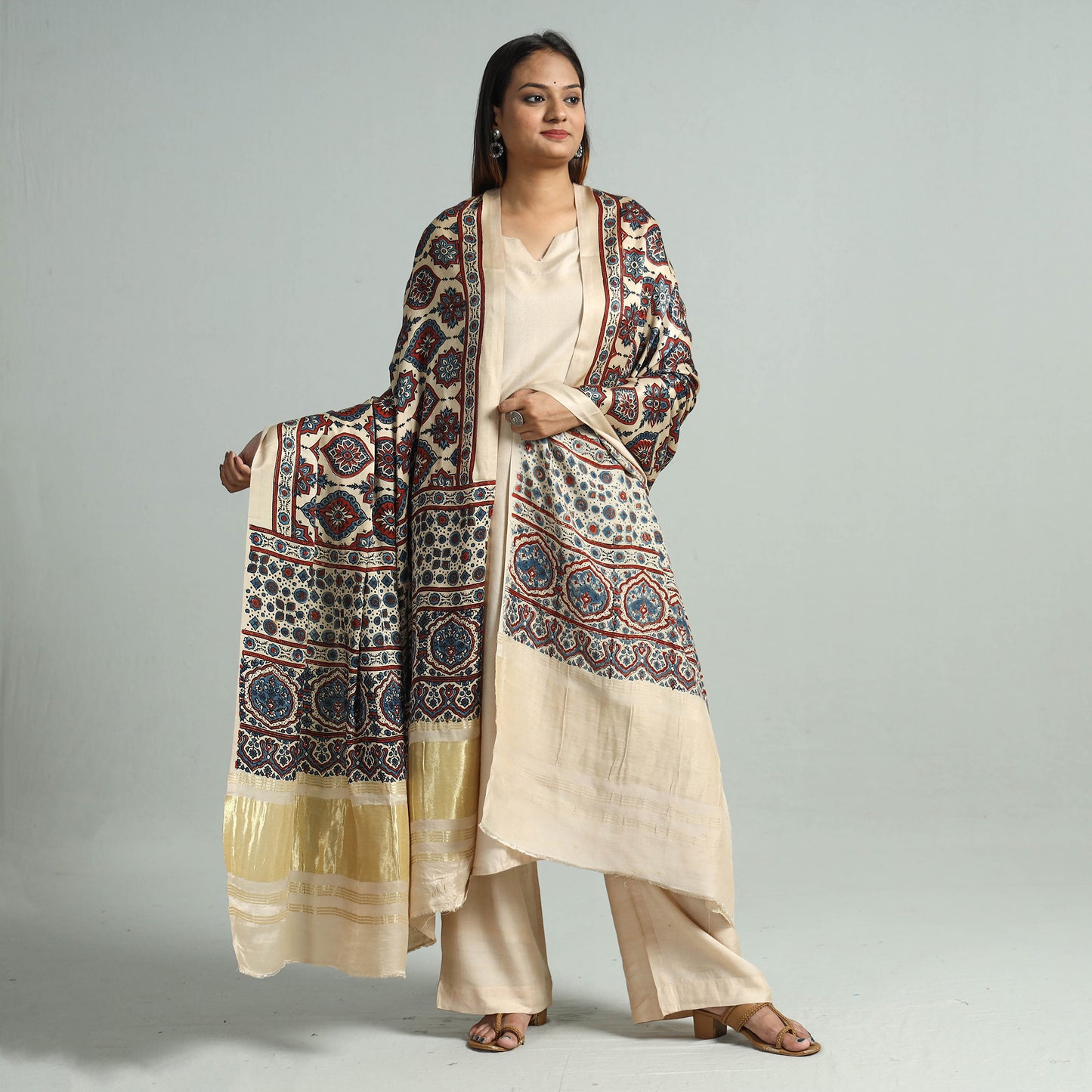 Ajrakh Dupatta