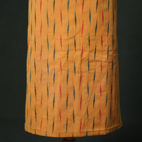 Pochampally Ikat Cotton Unstitched Dress Material: Kurta & Dupatta with Jewellery 25
