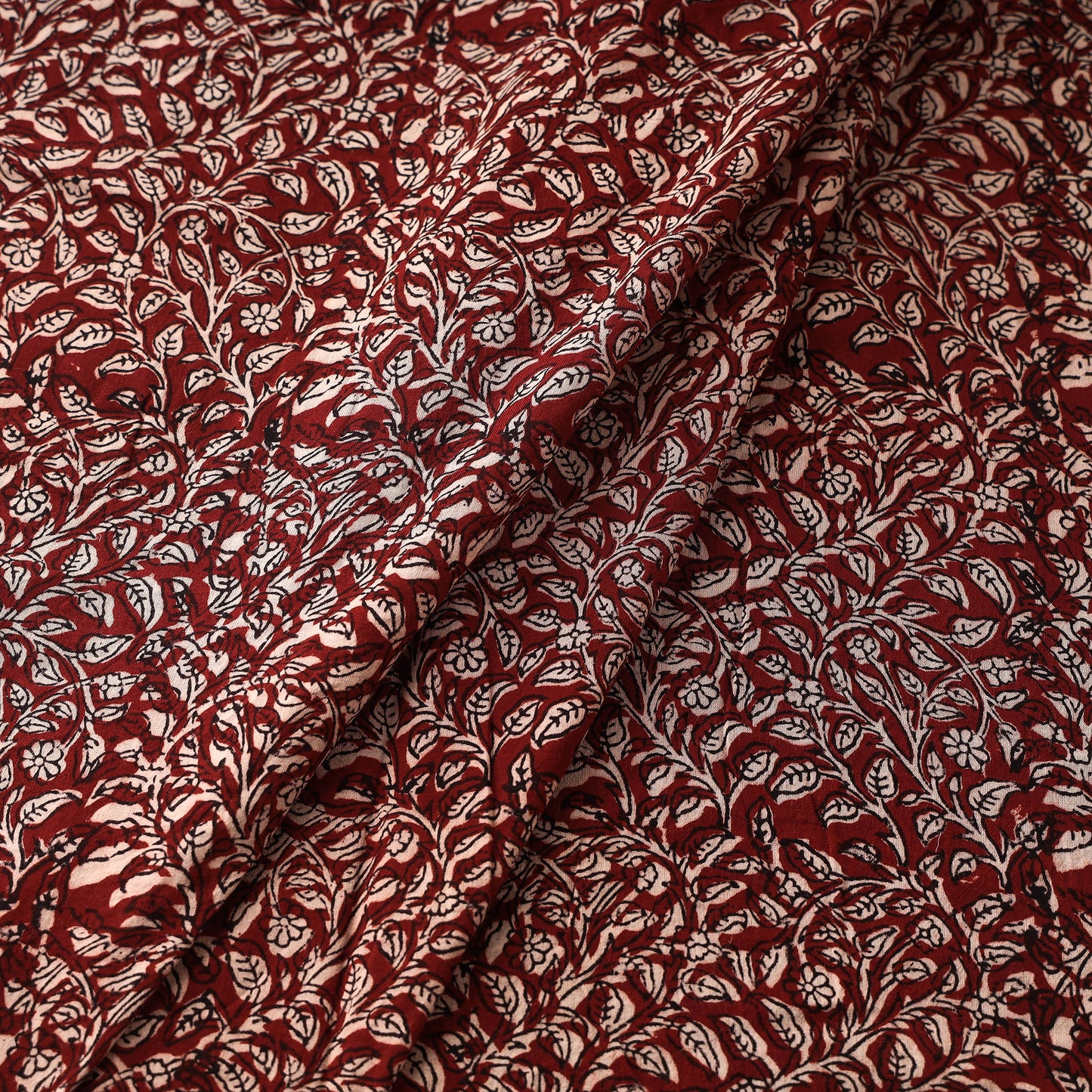 Bagh Hand Block Printed Mul Cotton Fabric