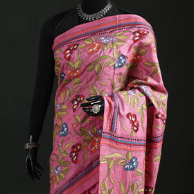 Bengal Kantha Heavy Hand Embroidered Pure Silk Saree 07