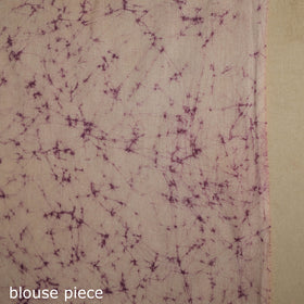 Purple - mul cotton hand batik saree 42 - handcrafted