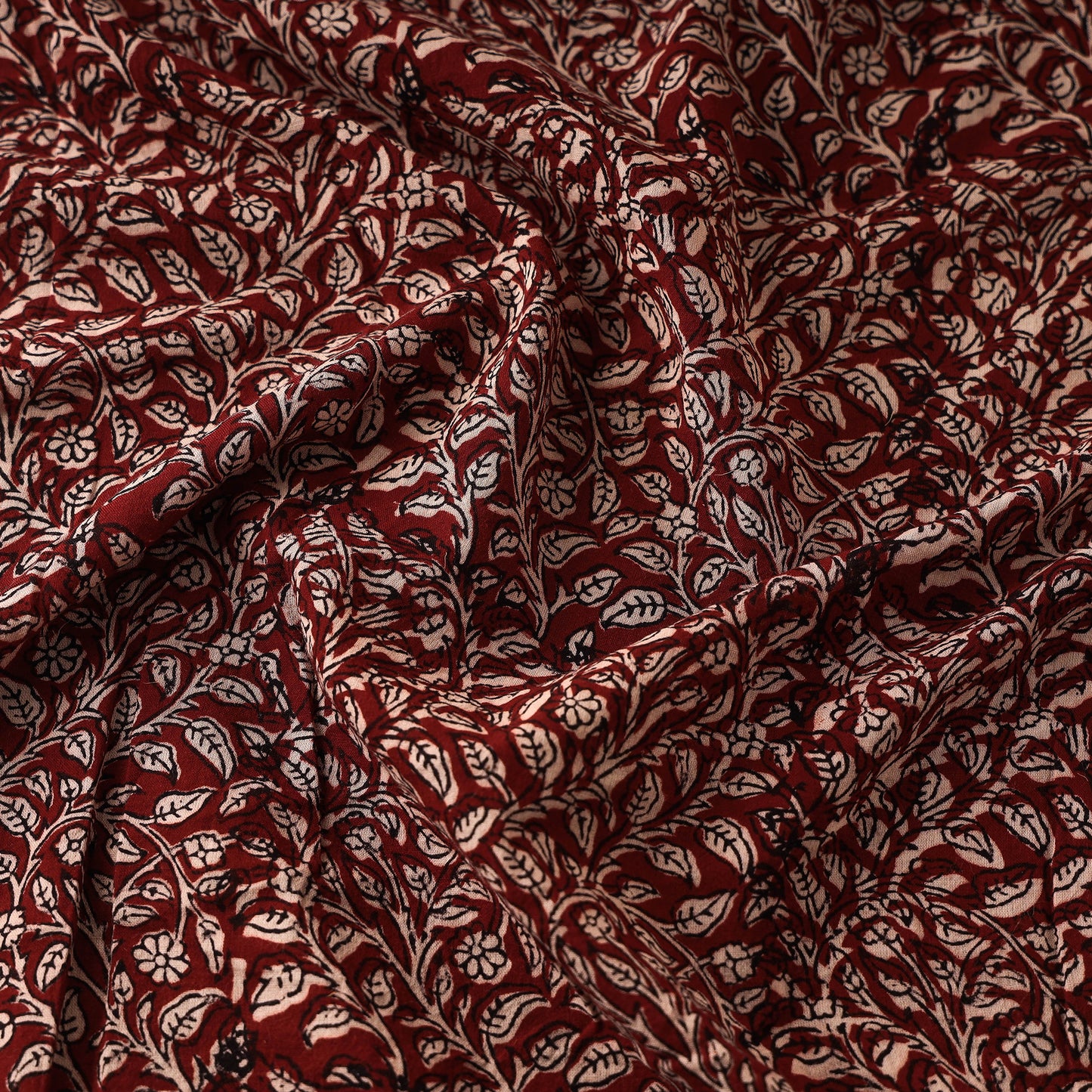 Bagh Hand Block Printed Mul Cotton Fabric