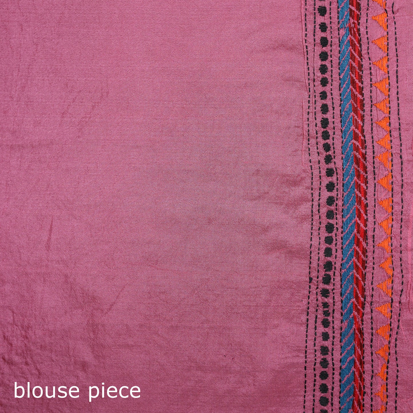 Bengal Kantha Heavy Hand Embroidered Pure Silk Saree 07