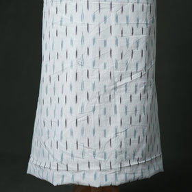 Pochampally Ikat Cotton Unstitched Dress Material: Kurta & Dupatta with Jewellery 26