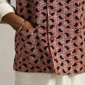 Buy Multicolor Bagh Print Nehru Jacket for Men