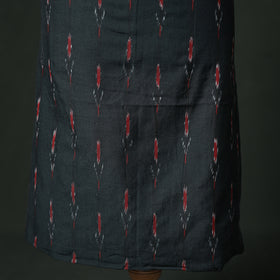 Pochampally Ikat Cotton Unstitched Dress Material: Kurta & Dupatta with Jewellery 28