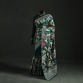 Bengal Kantha Heavy Hand Embroidered Pure Silk Saree 10