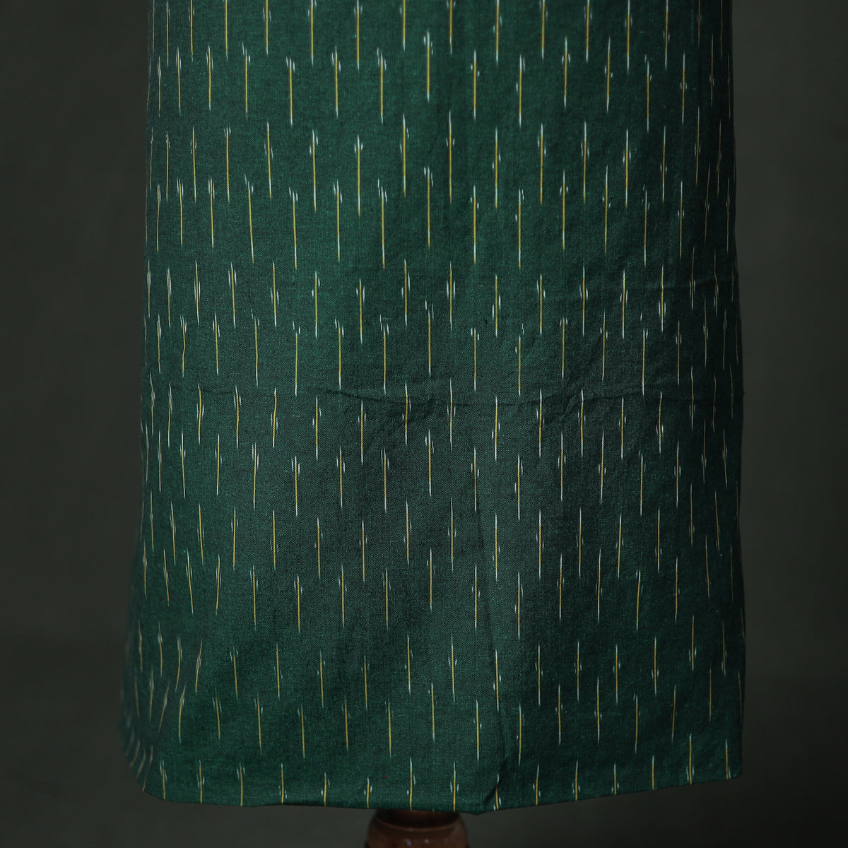 Pochampally Ikat Cotton Unstitched Dress Material: Kurta & Dupatta with Jewellery 30