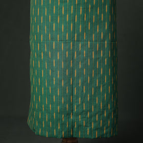 Pochampally Ikat Cotton Unstitched Dress Material: Kurta & Dupatta with Jewellery 32