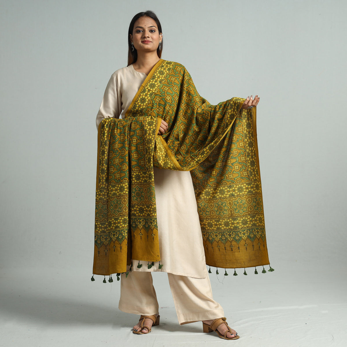 Ajrakh Dupatta