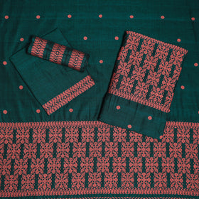 Green - assam handloom silk cotton mekhela chador