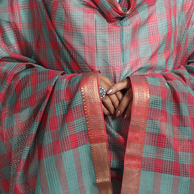 Multicolor - handloom cotton nizam zari border mangalagiri