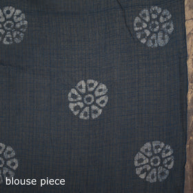 Batik Hand Block Print Kota Doria Cotton Saree 01