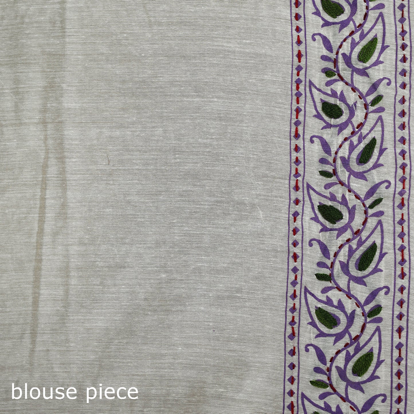 Phulkari Hand Embroidered Chanderi Silk Chapa Work Saree 06