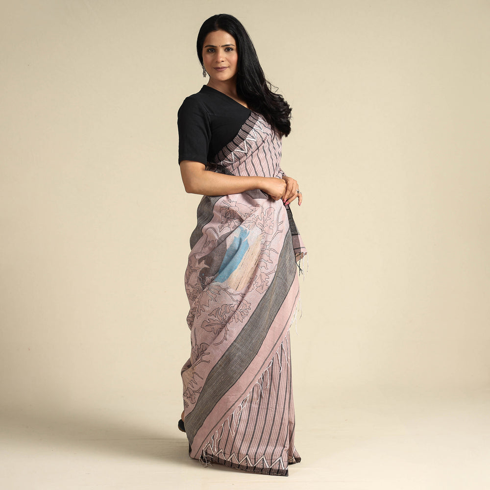 Kantha Embroidery Saree