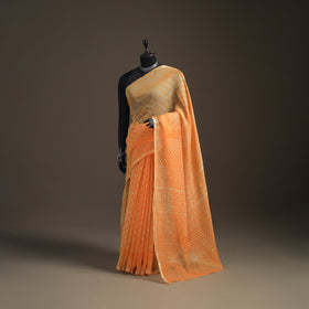 Batik Hand Block Print Kota Doria Cotton Saree 05