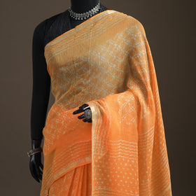 Batik Hand Block Print Kota Doria Cotton Saree 05