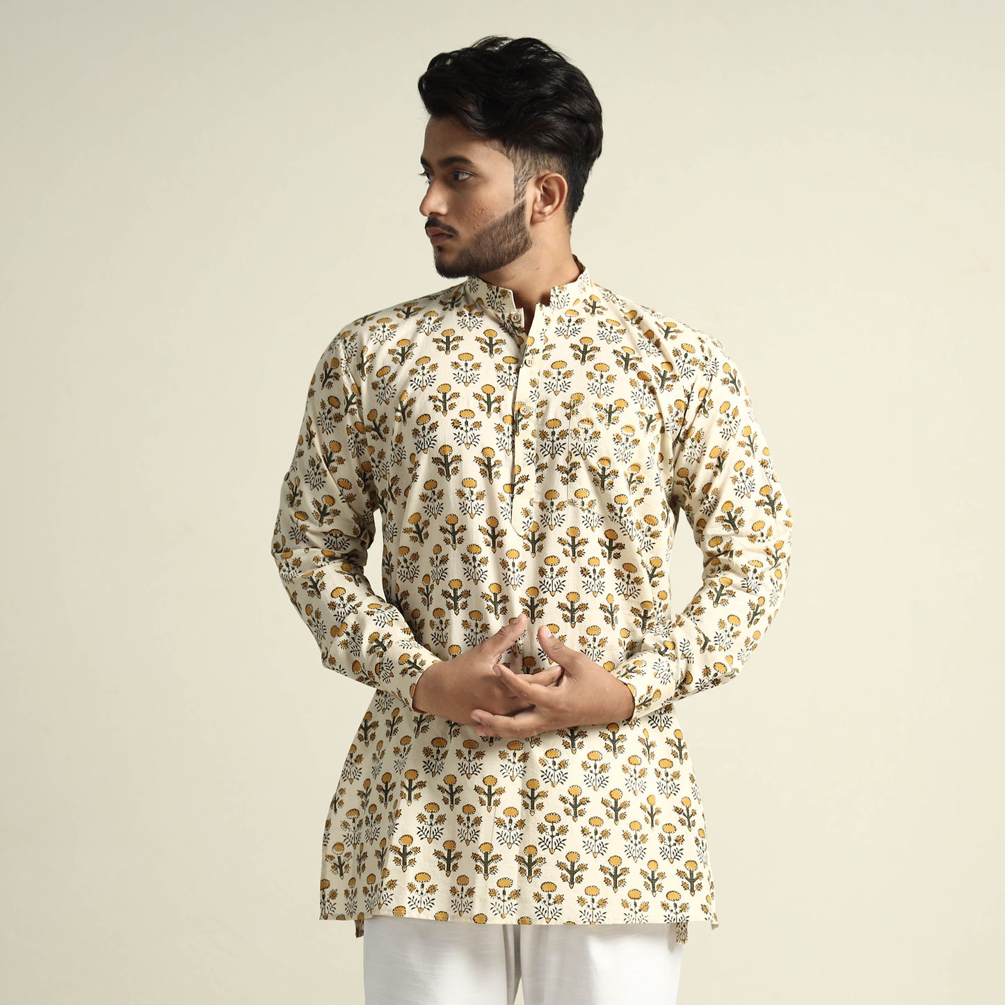 bagru men kurta 