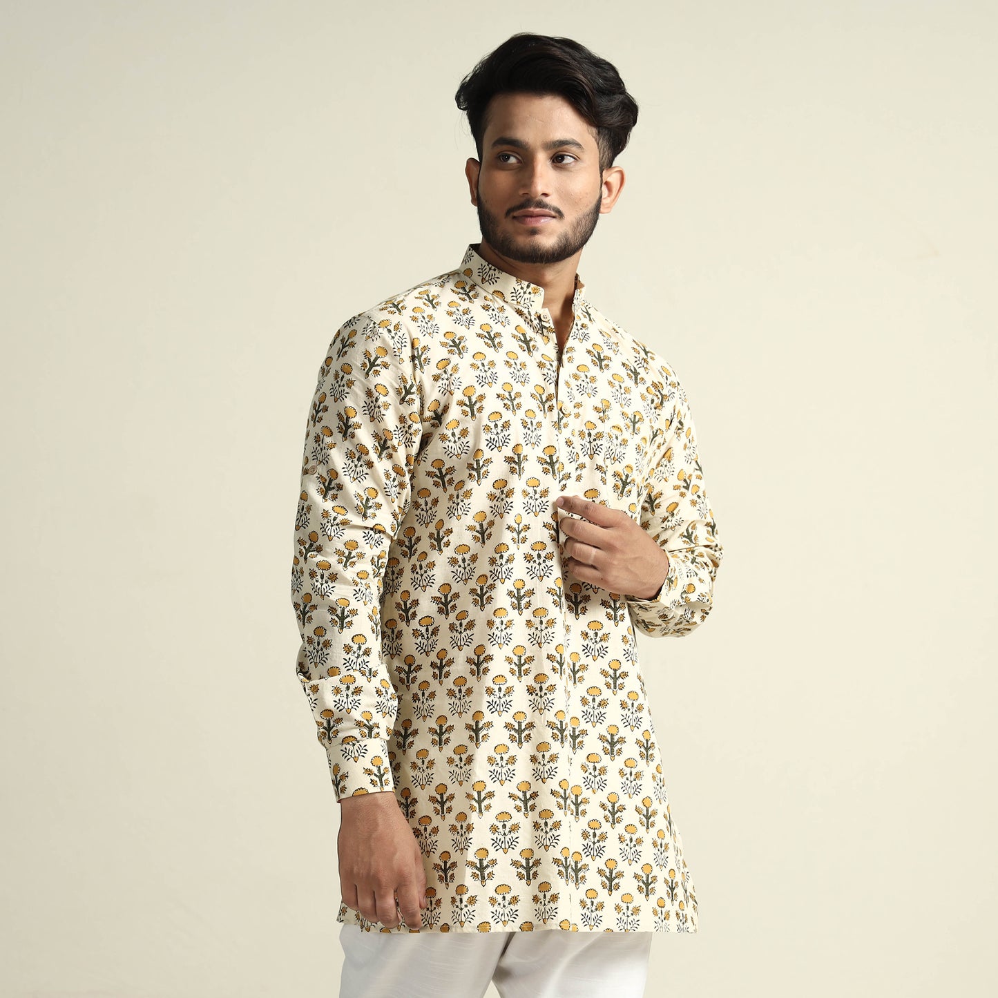 bagru men kurta 