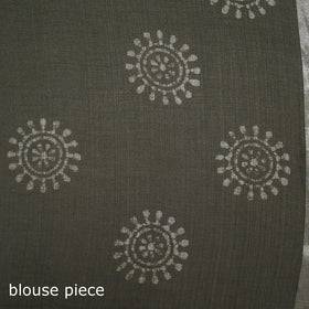 Batik Hand Block Print Kota Doria Cotton Saree 06