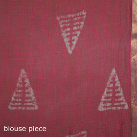 Batik Hand Block Print Kota Doria Cotton Saree 08