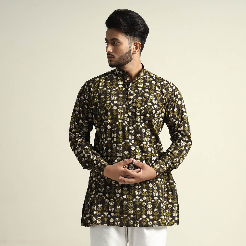 bagru cotton men kurta